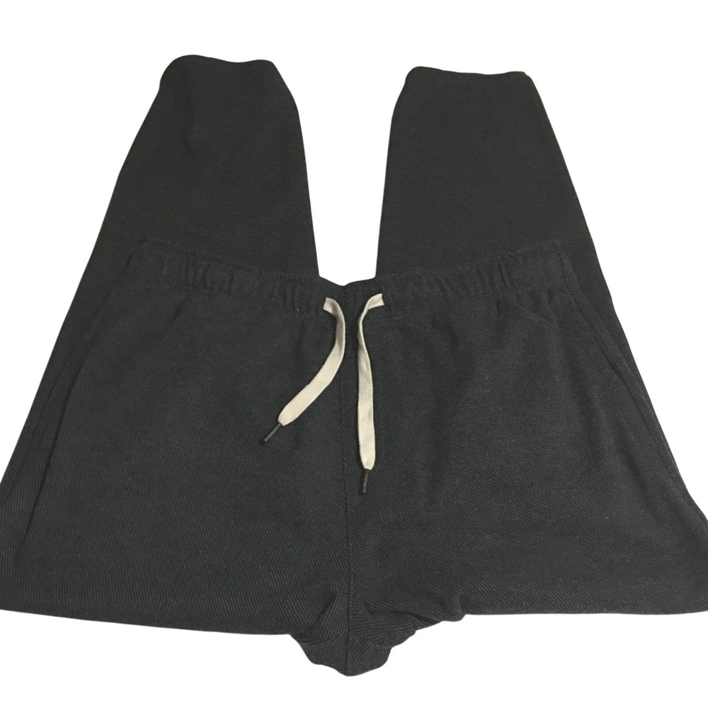 J.Crew Joggers Mens Medium Charcoal Gray Drawstring Elastic Waistband Textured